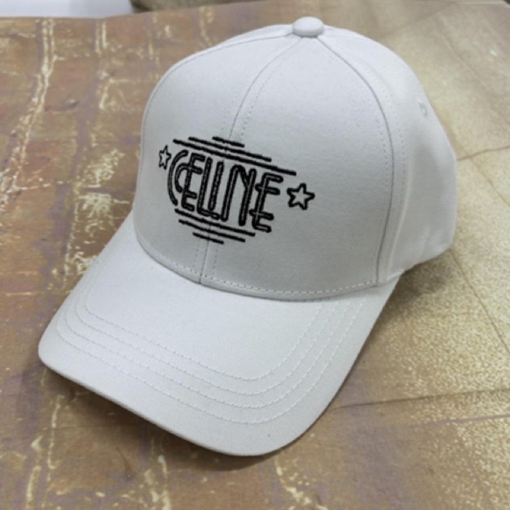 Celine white baseball cap